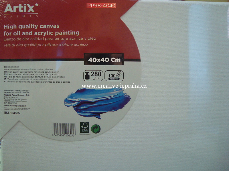 plátno v rámu 40x40cm ArtixPaints